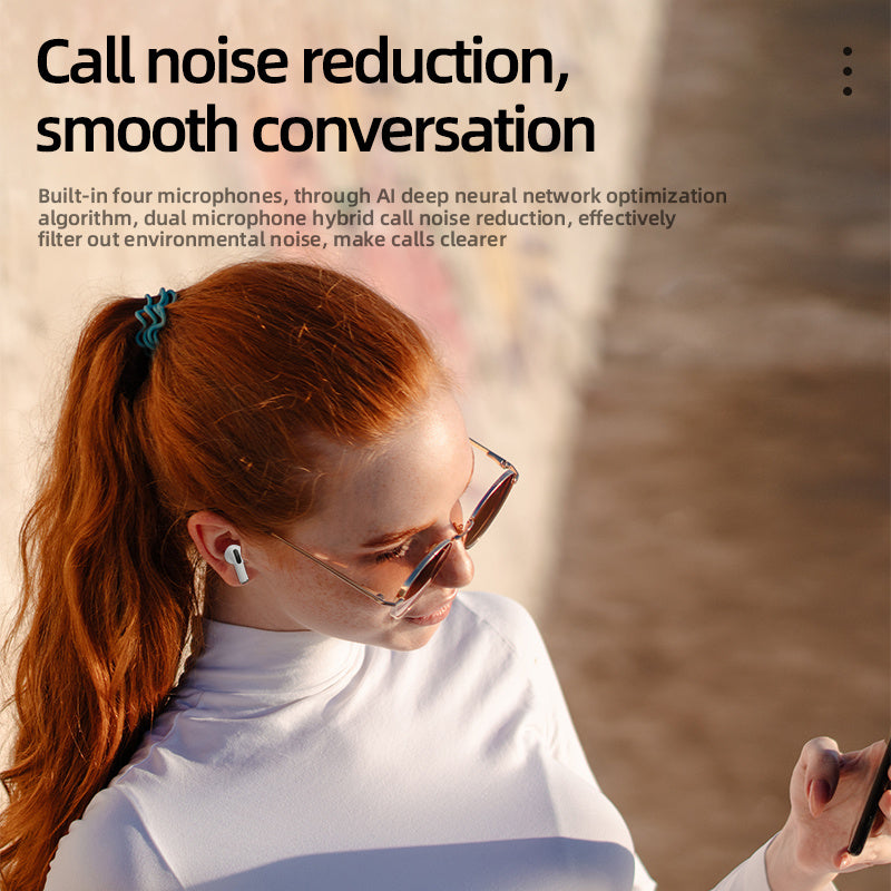 Fones de Ouvido TWS WoSD 2025 – Som HiFi com Grave Potentepara Android e iPhone