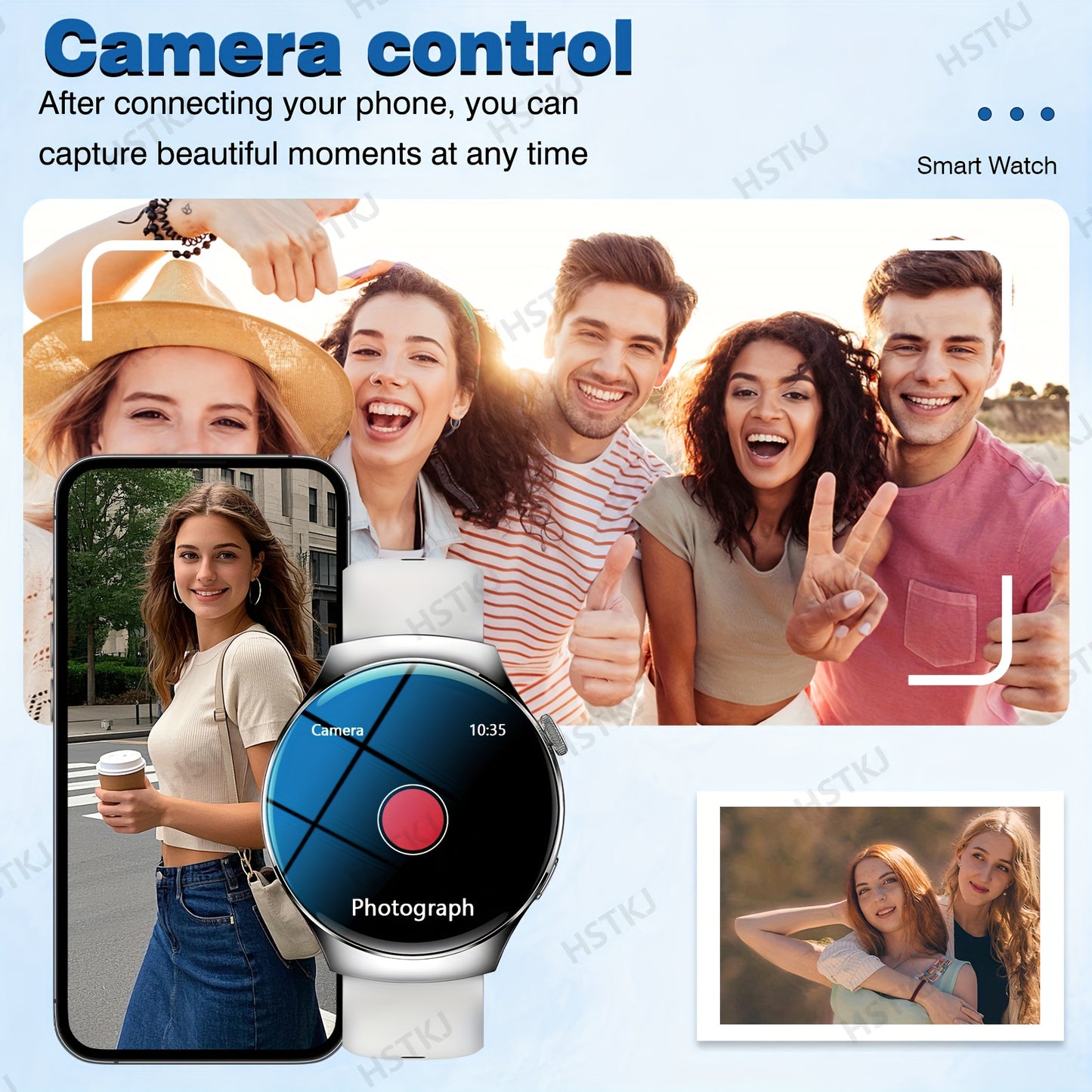 Smartwatch Premium Esportivos, Elegante Compatível com iPhone e m Android