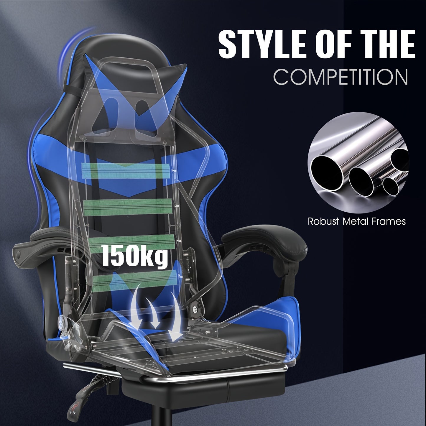 Cadeira Gamer Ergonômica Reclinável Design Racing