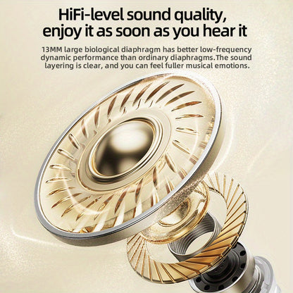 Fones de Ouvido TWS WoSD 2025 – Som HiFi com Grave Potentepara Android e iPhone