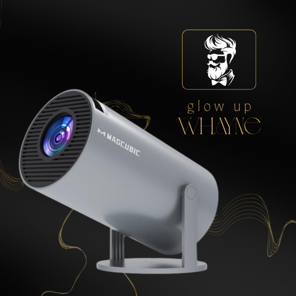 HY300PRO 2025 – Mini Projetor Portátil 720P, Suporte 4K, WiFi, BT, Auto Keystone