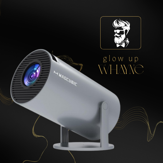 HY300PRO 2025 – Mini Projetor Portátil 720P, Suporte 4K, WiFi, BT, Auto Keystone