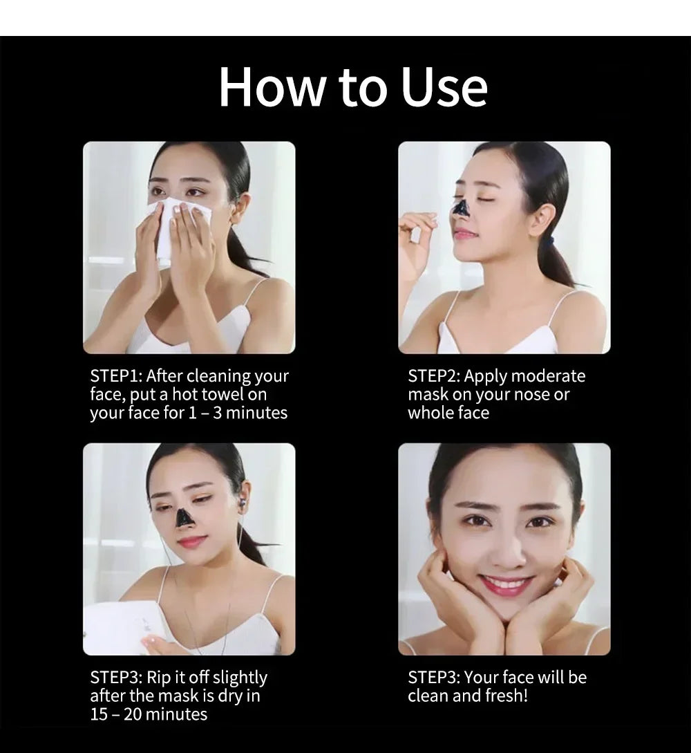 “Elimine Cravos e Impurezas com a Máscara Negra LANBENA”