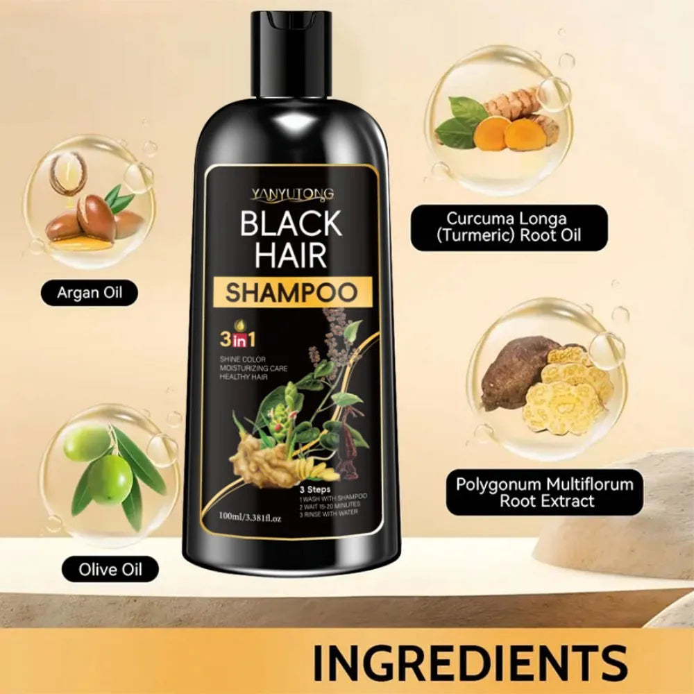 Shampoo 3 em 1 Nutrição Profunda e Fórmula Suave à Base de Plantas