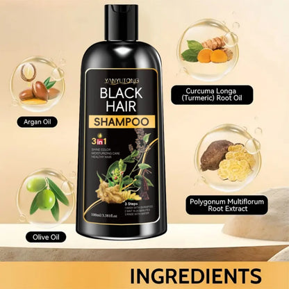 Shampoo 3 em 1 Nutrição Profunda e Fórmula Suave à Base de Plantas