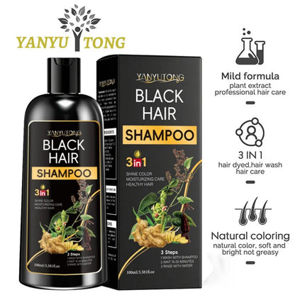 Shampoo 3 em 1 Nutrição Profunda e Fórmula Suave à Base de Plantas