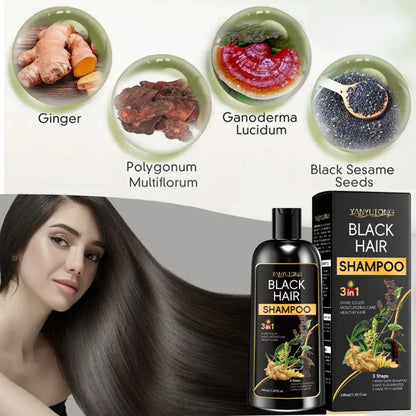 Shampoo 3 em 1 Nutrição Profunda e Fórmula Suave à Base de Plantas