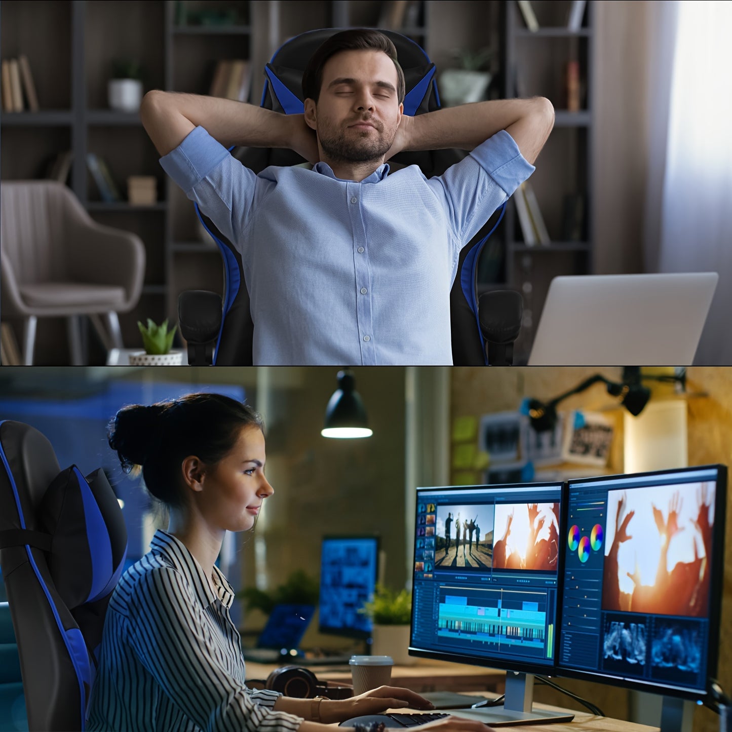 Cadeira Gamer Ergonômica Reclinável Design Racing