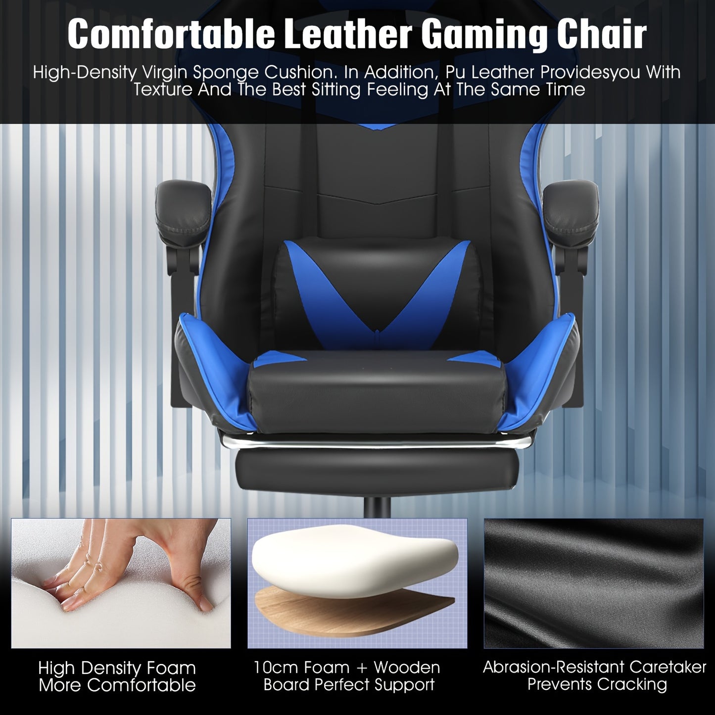 Cadeira Gamer Ergonômica Reclinável Design Racing