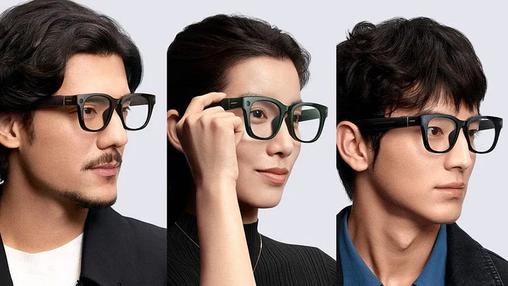 Óculos Inteligentes Xiaomi 1080P HD com IA – Câmera 100MP, Bluetooth, Assistente de Voz e Bateria 260mAh